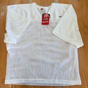 Rawlings White Mesh Athletic Jersey NWT Unisex